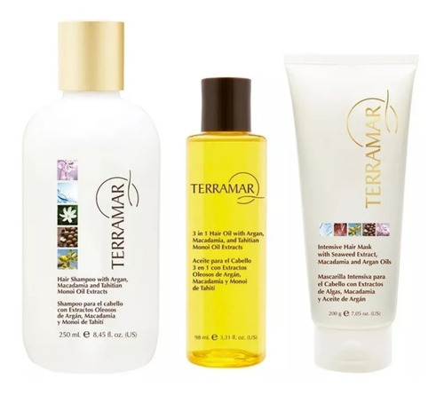  Set Terramar Oleo, Shampoo Y Mascarilla