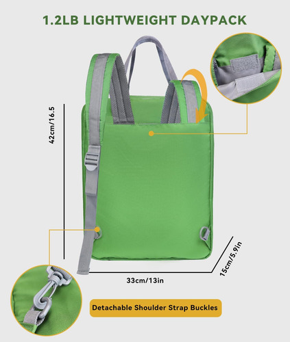 Devonwide Mochila Ligera E Informal Para Ordenador Portátil