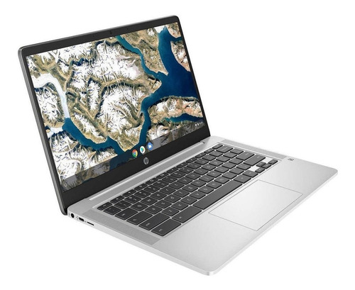 Imagen 2 de 7 de Laptop HP Chromebook 14A-NA0023CL plata 14", Intel Celeron N4000 4GB de RAM 64GB SSD, Intel UHD Graphics 600 1920x1080px Google Chrome