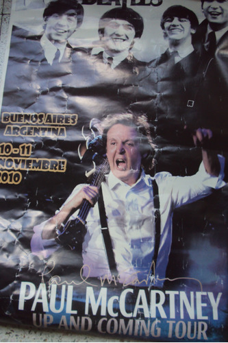 Poster Paul Mccartney Gira 2010 (100 X 70 Cms)