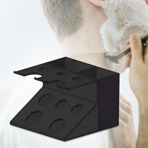 Suporte Para Barbeadores, Organizador De Banheiro, Preto