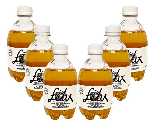 Six Pack Jugo Schorle Félix Manzana Chihuahua 312 Ml