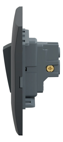 Interruptor Sencillo Con Placa Marisio 16a, 250v, 1m, 1 Vía Color Negro Corriente Nominal 16 A Voltaje Nominal 250v