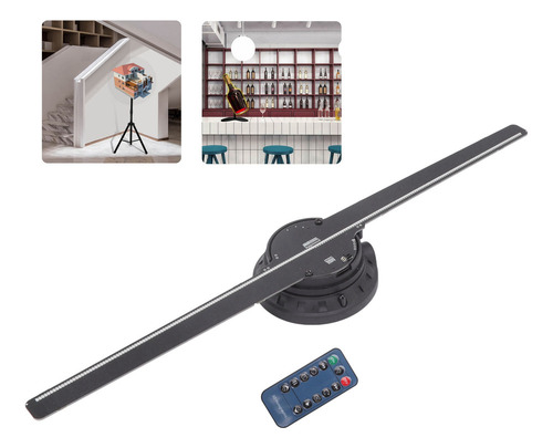 Ventilador Holográfico Con Imagen De Aire Led De 224 Led Con