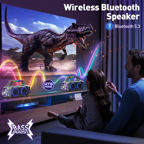 Máquina De Karaoke Con Dos Micrófonos Inalámbricos, Portátil
