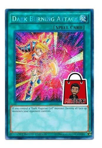 Dark Burning Attack - Secret Rare - Miltienda - Yugioh