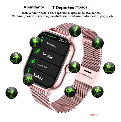 Reloj Inteligente Smart Watch Mujer Hombre Bluetooth Call