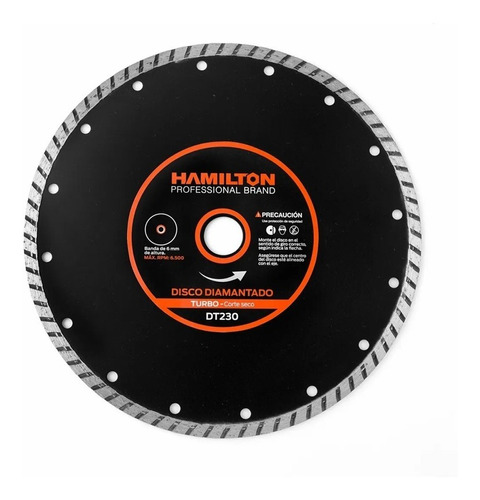 Disco Diamantado Turbo Hamilton 230mm 9 PuLG Dt230  