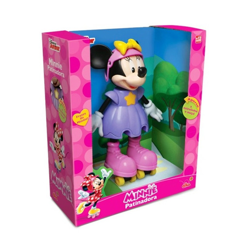 Boneca Minnie Patinadora C/ Som Original Disney - Elka 