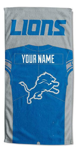 Toalla De Playa Personalizada De Detroit Lions De Nfl, ...