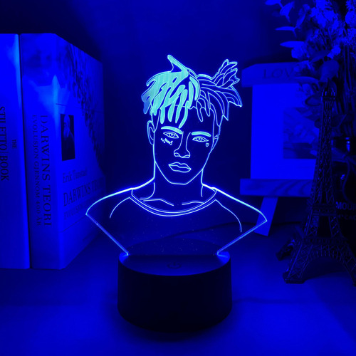 C Rapero Americano Xxxtentacion Figura Led Luz Noche