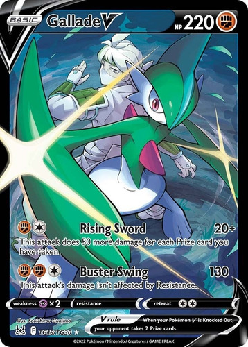 Gallade V Original Con Doble Proteccion Pokemon Tcg