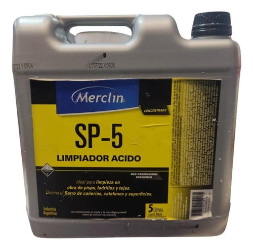 Limpiador Acido Merclin 5lts