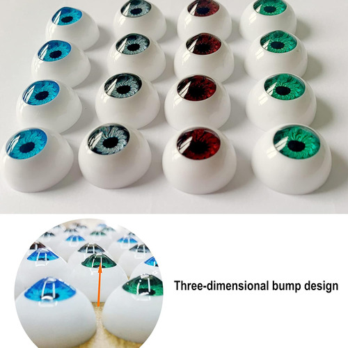 8pare 22mm Ojos Acrílico Realista P Atrezzo,mascaras,muñecas