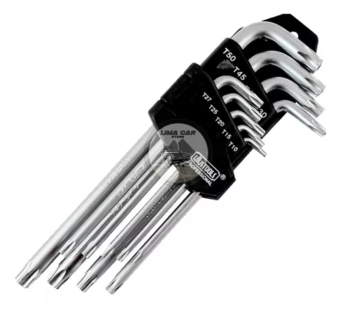 Juego de 9 llaves torx largas TRUPER con organizador Mod. TORX-9L -  Vaqueiros Ferreteros