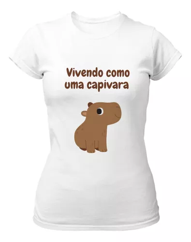 Camiseta Capivara Meme Fofo Latinoamerica Unissex