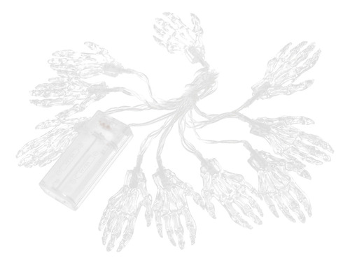 Cadena De Luces De Mano Con Forma De Esqueleto De Halloween,