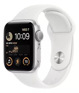 Apple Watch Se 40mm S/m Wifi Bluetooth Gps Latentación Color De La Caja Plateado Color De La Malla Blanco