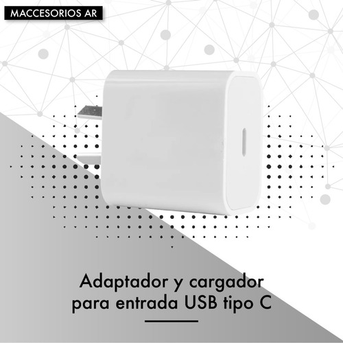 Cargador Usb C - 20w - Patas Argentinas - Compatible iPhone