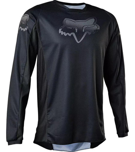 Polera Moto 180 Blackout Negro Fox