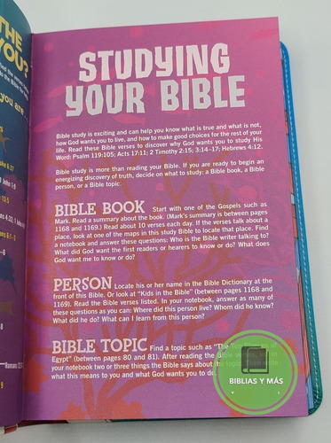 Imagen 5 de 5 de Biblia Infantil En Ingles Hcsb Study Bible For Kids Octopus