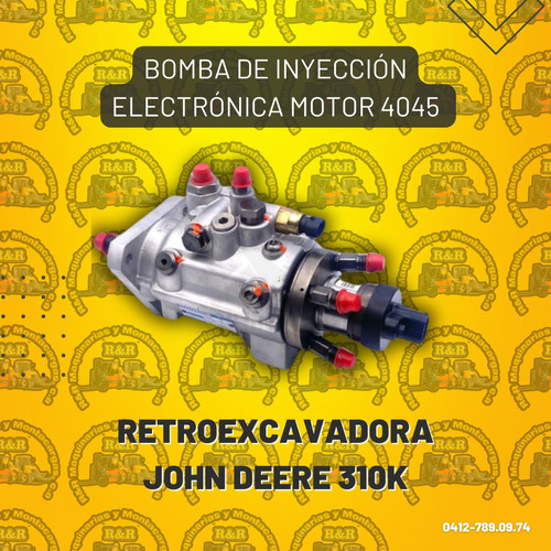 Bomba De Inyección Electrónica Motor 4045 John Deere 310k