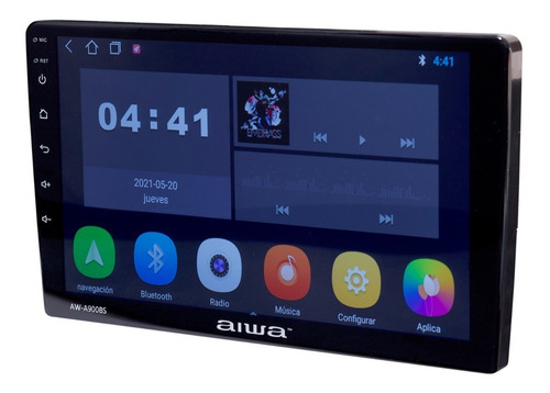 Radio Auto Con Pantalla Slim Hd 9' Wifi Gps Aw-a900bs