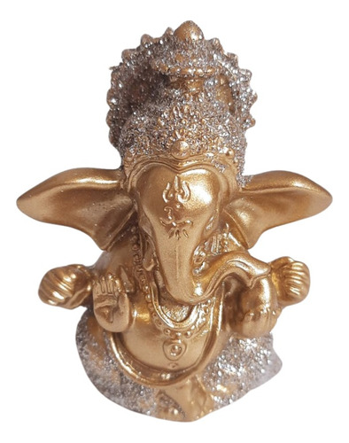 Ganesha Estátua Hindu Deus Sorte Prosperidade Resina