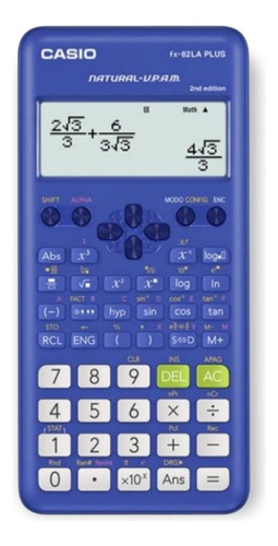 Calculadora Casio Fx-82la Plus Color Azul