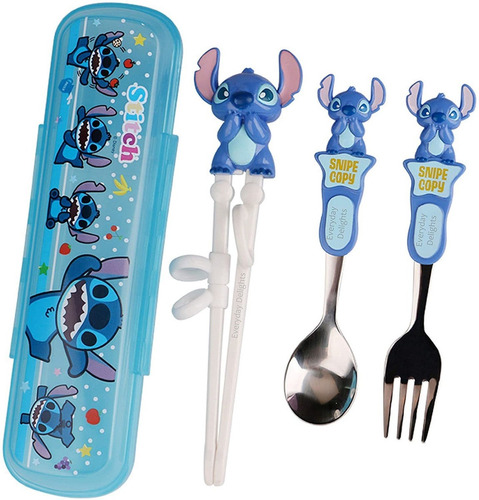 Imagen 1 de 3 de Disney Stitch - Juego De Cubiertos Para Vajilla Y Cubiert...