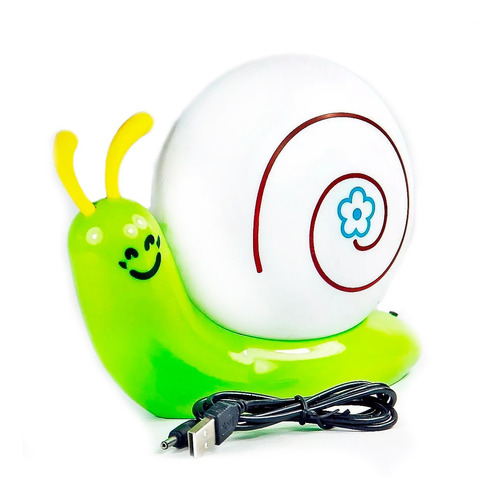 Lampara De Mesa Para Niños En Forma De Caracol Luz Led Usb