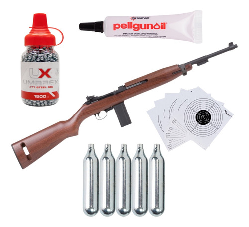 Rifle Madera M1 Carbine Springfield Armory Co2 4.5mm Kit Xp