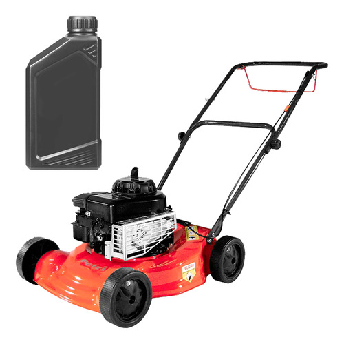 Máquina Cortar Pasto Grama Bahiana Petri 4.5hp Motor Briggs Stratton Corte 42cm 2 Alturas Chasis Acero Tobera Lateral