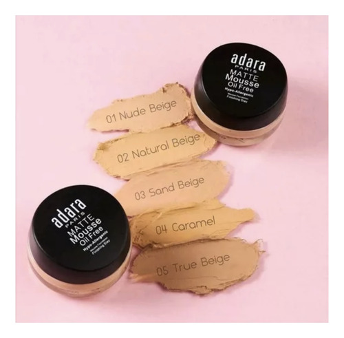 Pack Maquillaje Mousse + Brocha Para Contorno Adara Paris
