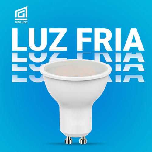 Lampara Dicroica 5w Gu10 Pack 110º X5 Luz Led Fria Calida Luz Blanco frío