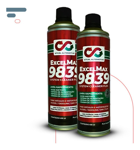 Descarbonizante Excel Max System Cleaner 9839 Flex 02 Unds