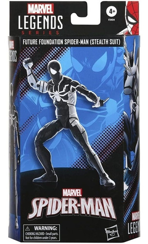 Future Foundation Spiderman (stealth Suit) Marvel Legends