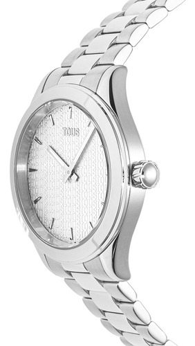 Reloj Analógico Con Brazalete De Acero T-logo Tous Correa Plateado