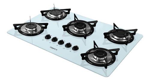 Fogão cooktop gás Fogatti V500X branco 127V/220V