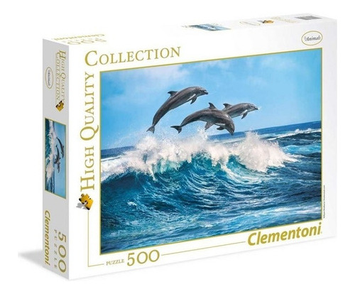 Puzzle Rompecabeza Clementoni X500 Piezas Dolphins 35055