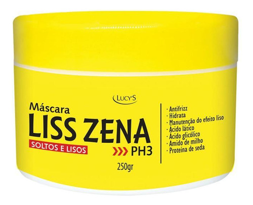 Hidrata Alisa E Nutre Máscara Liss Zena 250g