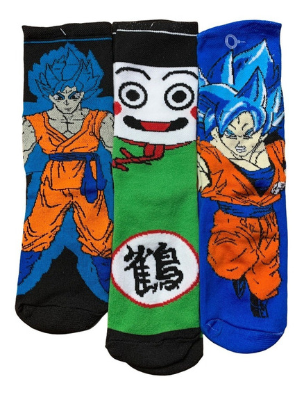 Calcetines De Personajes Goku Vegeta Frieza Dragon Ball Z 
