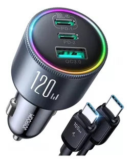 120w Car Charger Usb C For iPhone 15 Pro, Joyroom 3 Port ...