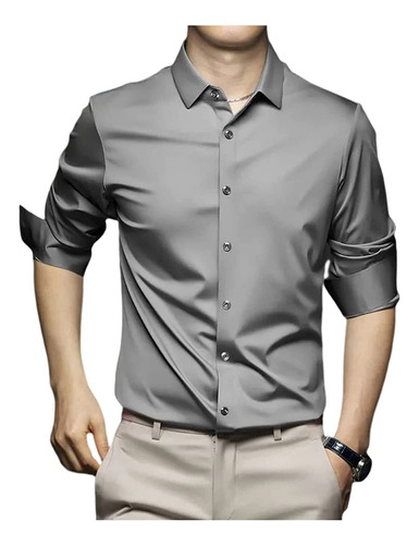 2023 Camisa Clásica Resistente A Las Arrugas For Hombre,