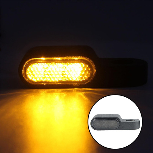 Un Par De Indicadores De Motocicleta De 12v Manillar Led De