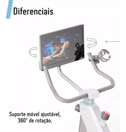 Bicicleta De Spinning Profissional Bluetooth Zwift Treino