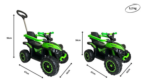 Mini Quadriciclo Moto Passeio Infantil Empurrador Multmaxx