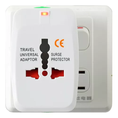 Adaptador Enchufe Viajes Con 2 Usb Us Aus Europa Uk