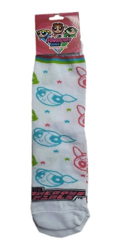 Imagen 1 de 3 de Medias Largas Cn Powerpuff Girls Muy Lejano