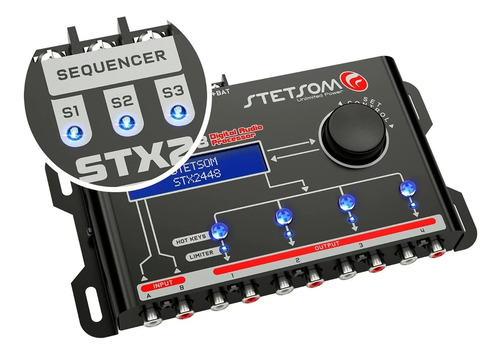 Processador Stetsom Stx-2448 Digital Crossover Equalizador